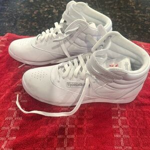 Reebok White High-Top Athletic Sneakers